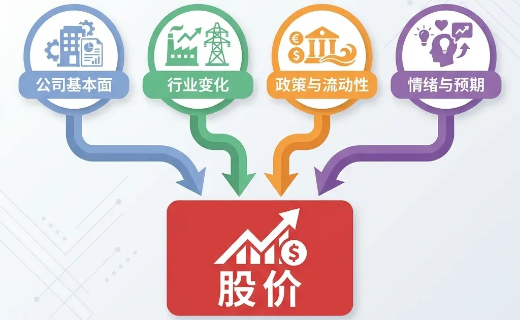 A股股价的四种核心驱动力 股价驱动力四层模型